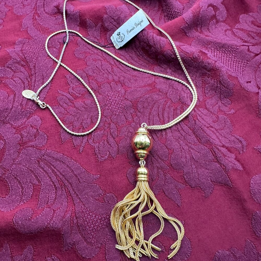 Premier Designs herringbone silver-tone necklace 30”.  With original tag. - Picture 11 of 13